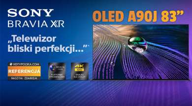 Sony OLED A90J 83 cale telewizor 2021 przedsprzedaż okładka 2