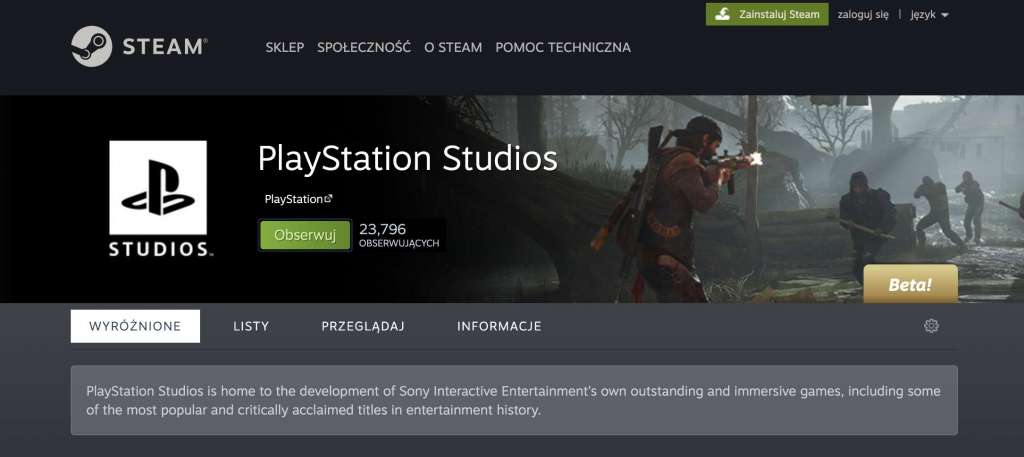 Nowe gry z PlayStation wkrótce na PC? Na Steam pojawiła się strona PlayStation Studios!