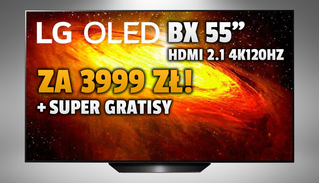 Najtańszy 4K OLED TV w Polsce znów poniżej 4000 zł + gratisy! Najlepszy wybór z HDMI 2.1 4K120Hz – trzeba szybko korzystać!