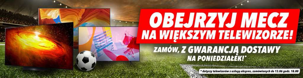 Obejrzyj mecz Polska - Słowacja na największej przekątnej 4K na TVP 4K. Im większy ekran, tym większy rabat! Promocja jeszcze tylko dziś!