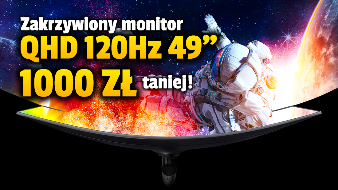 Święty Graal gamingu przeceniony o 1000 złotych! Ultraszeroki, zakrzywiony monitor Samsung QHD 120Hz dostępny w mega promocji – gdzie kupić?
