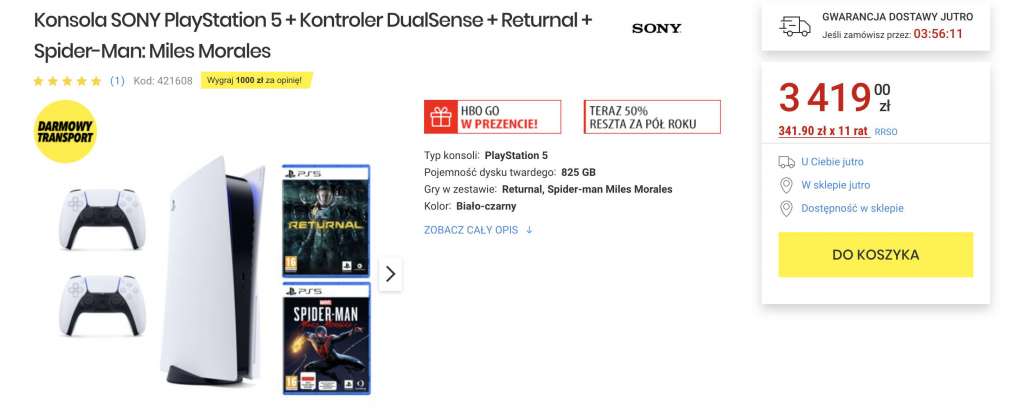 Nowa dostawa PlayStation 5 w polskim sklepie! Gdzie kupić nową konsolę Sony i ile teraz kosztuje?