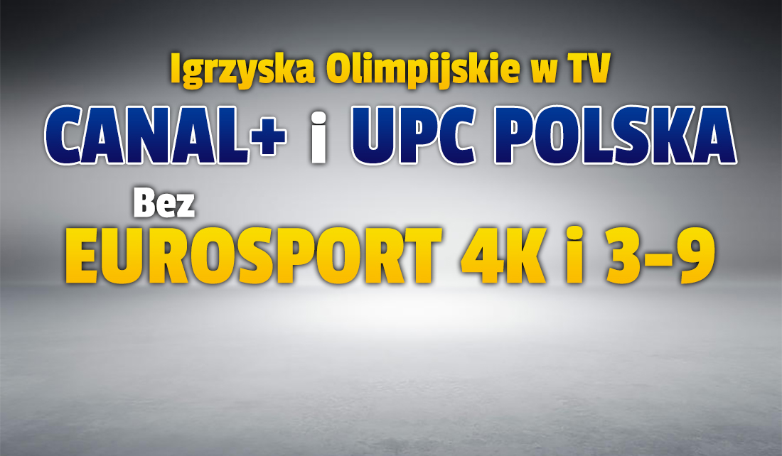 Dlaczego kanał Eurosport 4K i dodatkowe stacje na Igrzyska w Tokio nie pojawiły się w CANAL+ i UPC Polska? Są oświadczenia obu operatorów