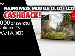 sony bravia xr telewizory oled lcd 2021 cashback promocja rtv euro agd okładka