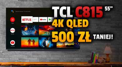 tcl c815 telewizor 4k qled promocja media expert lipiec 2021 okładka