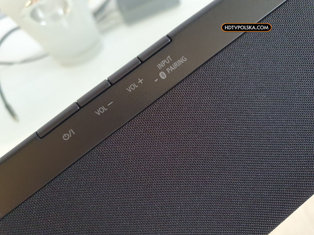 Panasonic SC-HTB490 test recenzja soundbar panel sterowania