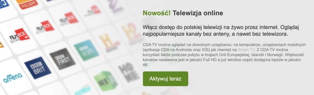 Platforma streamingowa CDA TV z kanałami telewizji Full HD i 4K już działa. Przygotowano pakiety z nawet 87 stacjami online! Ile kosztują? Jak uzyskać dostęp?