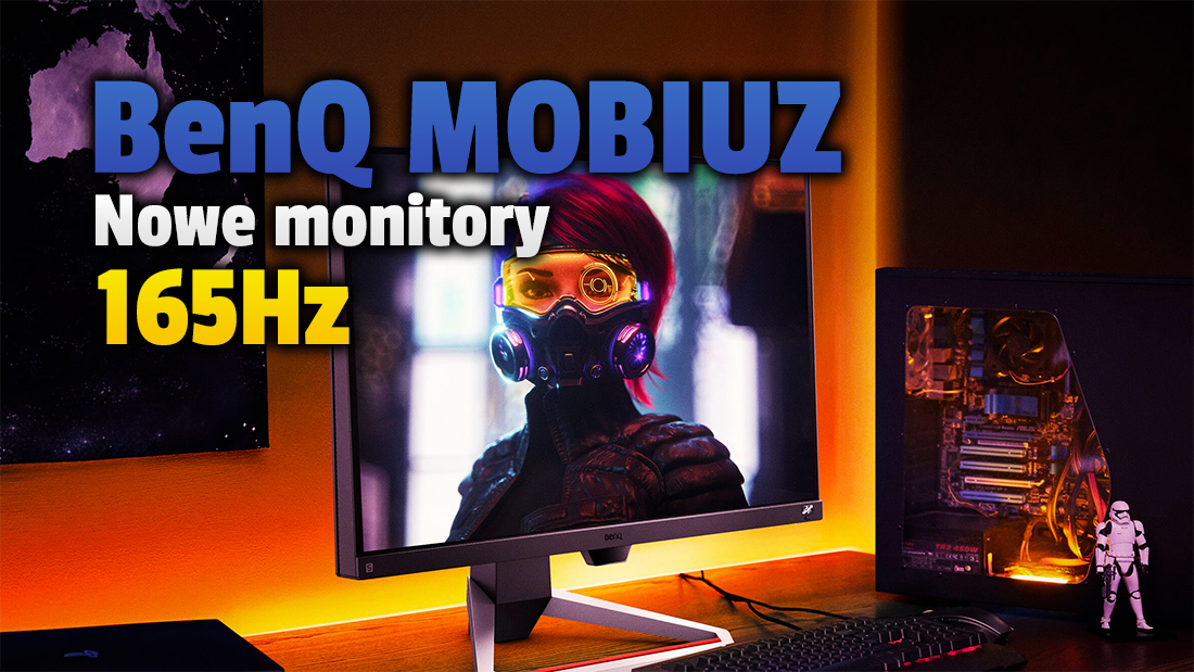 BenQ prezentuje dwa nowe monitory gamingowe z serii MOBIUZ! 165Hz Full HD IPS z FreeSync Premium za mniej niż 1500 zł