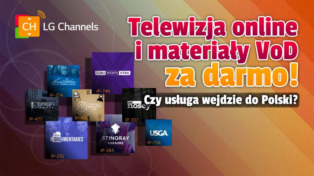 telewizja kanały tv za darmo vod lg channels aplikacja polska