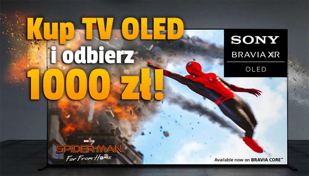 Aż 1000 zł zwrotu przy zakupie telewizora OLED? Teraz tak można! Najnowsze modele Sony BRAVIA XR OLED w świetnej promocji cashback! Gdzie trwa akcja?