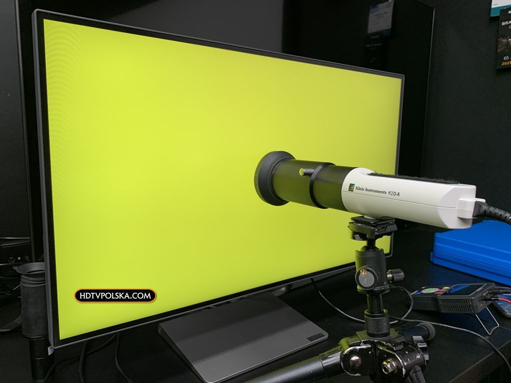 test Monitor Lenovo Q27h-10 pomiary kolory
