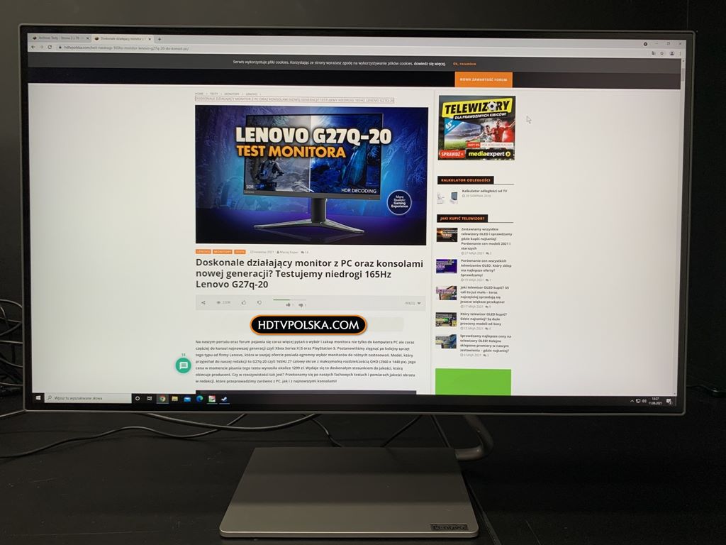 test Monitor Lenovo Q27h-10 www