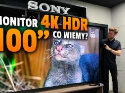Sony monitor 100 cali 4K HDR 2021 okładka
