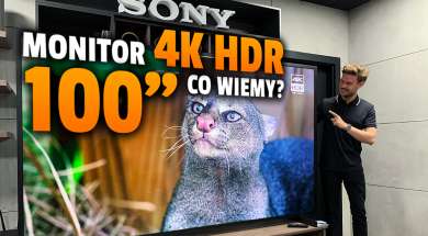 Sony monitor 100 cali 4K HDR 2021 okładka