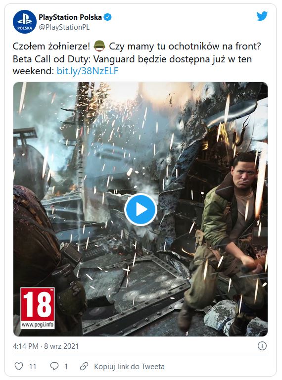beta Call of Duty Vanguard z tcl telewizory