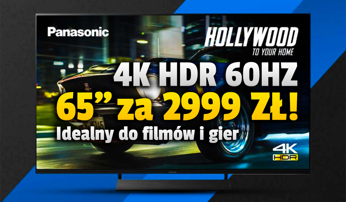 Świetny 65-calowy telewizor 4K do filmów i gier teraz 1100 zł taniej! Bardzo dobra czerń, Dolby Vision HDR i niski input lag – jedyna okazja do zakupu!