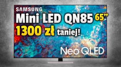samsung neo qled mini led qn85 65 cali telewizor promocja media expert okładka