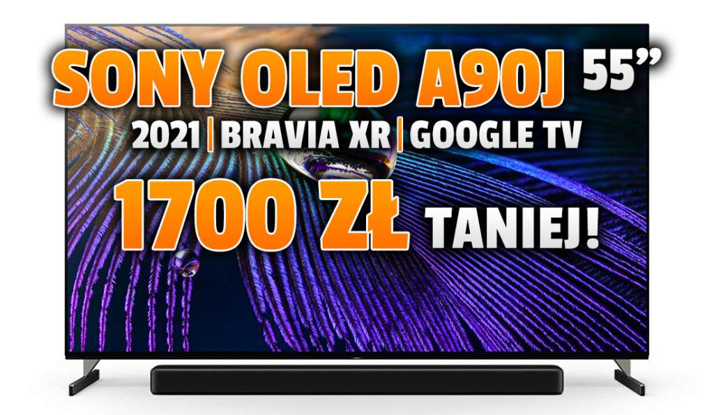 Wyjątkowa promocja i najniższa cena za najnowszy, flagowy Sony OLED BRAVIA XR A90J z ekranem 55 cali! Ma HDMI 2.1 i system Google TV - gdzie skorzystać?