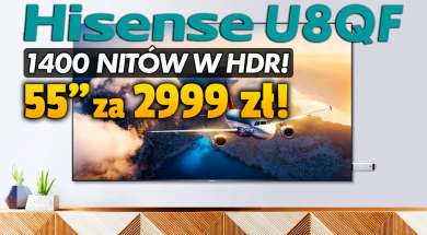telewizor Hisense U8QF 55 cali promocja Media Expert promocja wrzesień 2021 okładka