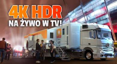Polsat Sony wóz transmisyjny 4K HDR telewizja okładka