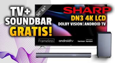Sharp DN telewizory 4K LCD soundbar gratis promocja Media Expert październik 2021 okładkajpg