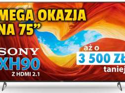 Sony telewizor 4K XH9005 75 promocja Media Expert październik 2021 okładka