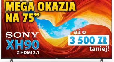 Sony telewizor 4K XH9005 75 promocja Media Expert październik 2021 okładka