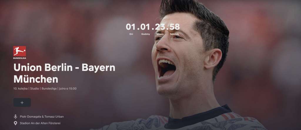 Gdzie oglądać mecz Union Berlin - Bayern w ten weekend? Czy transmisja będzie tylko w Viaplay?
