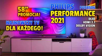 philips performance PUS8506 2021 telewizor 4K 58 cali promocja RTV Euro AGD październik 2021 okładka