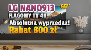 LG NanoCell NANO913 telewizor 4K 2020 promocja RTV Euro AGD listopad 2021 okładka