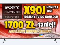 Sony X90J telewizor 2021 promocja 55 cali media expert cyber monday okładka