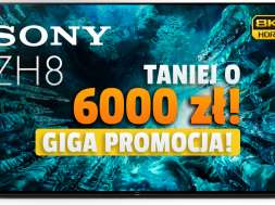 Sony ZH8 85 cali telewizor 8K promocja RTV Euro AGD nocna Black Friday 2021 okładka