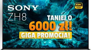 Sony ZH8 85 cali telewizor 8K promocja RTV Euro AGD nocna Black Friday 2021 okładka