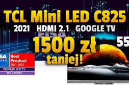 TCL C825 telewizor Mini LED 4K 65 cali promocja Vobis listopad 2021 okładka