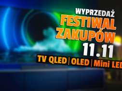 festiwal zakupów promocja wyprzedaż 11 listopada 2021 media expert telewizory qled oled mini led okładka