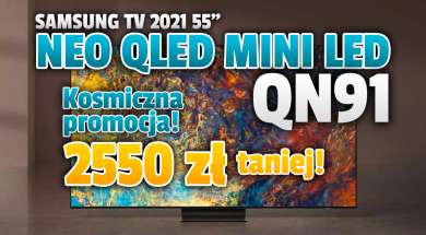 samsung neo qled qn91 telewizor 4K promocja media markt listopad 2021 okładka