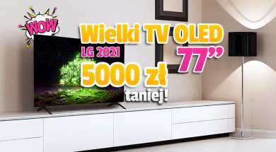 telewizor 4K LG OLED A1 77 cali promocja Media Expert listopad 2021 okładka