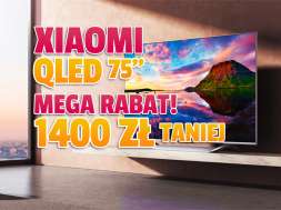 telewizor 4K QLED Xiaomi Mi TV Q1 75 cali promocja Media Expert Black Friday 2021 listopad okładka