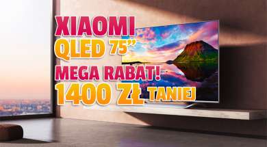 telewizor 4K QLED Xiaomi Mi TV Q1 75 cali promocja Media Expert Black Friday 2021 listopad okładka