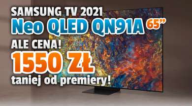 telewizor 4K Samsung Neo QLED Mini LED QN91 65 cali promocja RTV Euro AGD listopad 2021 okładka