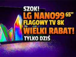 telewizor 8K LG NANO993 65 cali promocja media expert black wtorek friday listopad 2021 okładka