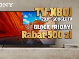 telewizory 4K Sony X80J 55 cali promocja Vobis Black Friday 2021 okładka
