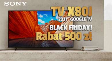telewizory 4K Sony X80J 55 cali promocja Vobis Black Friday 2021 okładka