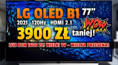 LG OLED B1 77 cali telewizor promocja Media Expert grudzień 2021 okładka