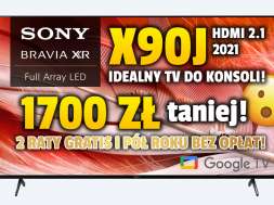 Sony X90J telewizor 2021 55 cali promocja media expert grudzień 2021 okładka