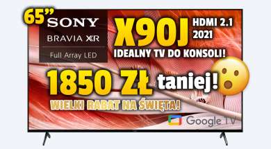 Telewizor Sony X90J 65 cali promocja Media Expert grudzień 2021 okładka