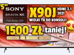 Sony X90J 75 cali media expert promocja grudzień 2021 okładka