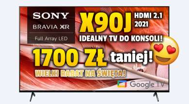 Telewizor Sony X90J 55 cali promocja Media Markt grudzień 2021 okładka