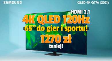 telewizor 4K Samsung Q77A Q70A 65 cali promocja Neonet 2021 oferta okładka
