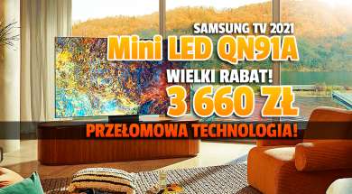 telewizor 4K Samsung Neo QLED Mini LED QN91 55 cali promocja Media Expert grudzień 2021 okładka